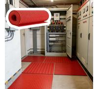 Tapis Isolant, Tapis Isolant en Caoutchouc diélectrique - Tapis Non conducteur pour Tableau électrique 2,13 m x 0,98 m x 0,5 cm, épaisseur 3-10 mm, Rouleau Isolant découpable pour la sécurit