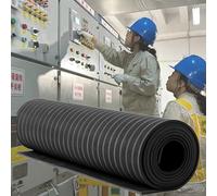 Tapis isolants en caoutchouc pour la sécurité électrique, résistance haute tension pour centrales électriques et utilisation industrielle