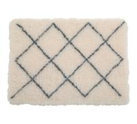 Tapis isolants pour chiens 75 x 95 cm beige avec motif berbere