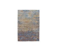 Tapis Jacquard à Poils Courts "Blaze" Bleu & Beige 115 x 170 cm
