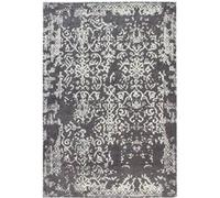 Tapis Jacquard Vintage River Gris & Anthracite 80 x 150 cm Gris