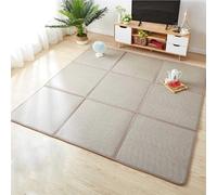 Tapis japonais traditionnel pour lit futon 120 x 240 cm, 8 pièces en rotin, literie de style japonais, parfait pour la décoration d'intérieur zen et les solutions d'économie d'espace.