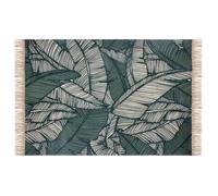 Tapis ""Jungle"" coton vert 120x170cm - Atmosphera createur d'interieur