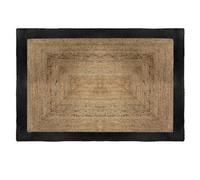 Tapis jute bord noir L.120 x l.170 cm