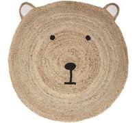 Tapis jute tête d'ourson D100 Atmosphera Beige G