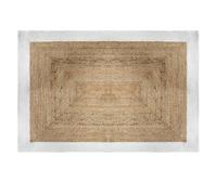 Tapis ""Kahi"" en jute bord blanc 120x170cm - Atmosphera createur d'interieur