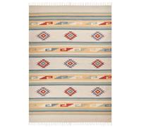Tapis Kilim avec Motif Géométrique 200 x 300 cm en Coton Multicolore Aparan