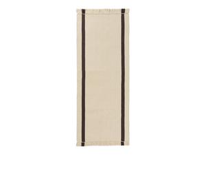 Tapis Kilim Calm 80x200 Blanc Cassé Foncé/Café