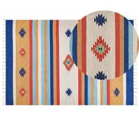 Tapis kilim en coton 200 x 300 cm multicolore TARONIK
