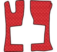 Tapis Lampa , une paire de Skeentex - Rouge - compatible pour Mercedes Actros MP4 (09/11>09/19) cabine étroite, tunnel - Mercedes Actros MP5 (10/19>) cabine étroite, tunnel