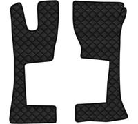 Tapis Lampa , une paire de tapis en Skeentex - Noir - compatible pour Mercedes Actros MP4 (09/11>09/19) cabine étroite, tunnel - Mercedes Actros MP5 (10/19>) cabine étroite, tunnel