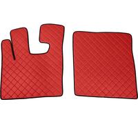 Tapis Lampa , une paire en Skeentex - Rouge - compatible pour Daf XF 105 (02/04>12/14) automatique, manuel, avec Webasto, sans Webasto