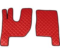 Tapis Lampa , une paire en Skeentex - rouge - compatible pour Renault T (06/13>) Night and Sleeper cab