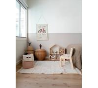 Tapis Lanes rayé rose TU