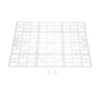 Tapis Lapin, Coussin de Pied Caillebotis en Plastique Facile à Nettoyer Isolement fécales chez Le Lapin Le Hamster Rat Tigre et Les Autres rongeurs(Blanc)
