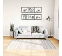Tapis Lavable 120x180 cm Noir et Blanc Moquette Paillasson vidaXL