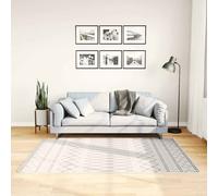 Tapis Lavable 120x180 cm Noir et Blanc Moquette Paillasson vidaXL