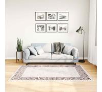 Vidaxl Tapis Lavable Antid¿¿Rapant 160x230 Cm Beige Clair