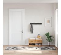 Tapis Lavable 80x150 cm Gris Moquette Paillasson Couloir vidaXL