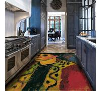 Tapis lavable abstrait 90x150cm Impression de portrait masculin antidérapant Grands tapis pour le salon de sol mince moderne pour chambre à coucher Esthétique Salle à manger pour dortoir Salle