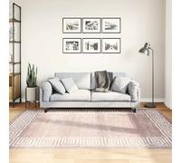 Vloerkleed wasbaar anti-slip 120 cm beige337945