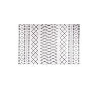 Vidaxl Tapis Lavable Antidérapant 160x230 Cm Noir Et Blanc