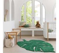 Tapis lavable Monstera Leaf vert (120 x 160 cm)