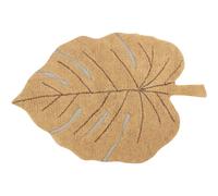 Tapis coton lavable Monstera miel - 120 x 180 cm - Lorena Canals Jaune G