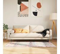 Tapis Lavable Antidérapant, Moquette de Sol, Carpette de Chambre à Coucher Salon Salle de Séjour, Moderne, Multicolore 80x150 cm