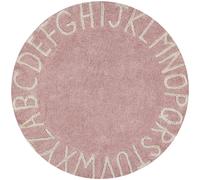 Tapis lavable rond ABC vintage nude (150 cm)