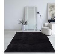 Tapis Lavable - THE CARPET - Taos - Noir - 240x340 cm - Antidérapant