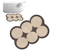 Tapis lavables pour salle de bain - Tapis antidérapant sous la douche | Tapis de terre de diatomées dans la douche | Salle de bain Chambre Cuisine Salon Entrée Entrée Portique Salle à manger Buanderie