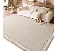 Tapis Lavables pour Salon, Moquette Vintage Douce À Poils Courts pour Chambre À Coucher, Chambre d'enfant, Salle À Manger, Piano, Batterie, Animaux Domestiques(160cmX230cm)