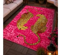 Tapis léopard Chilai Home, tapis de salon moderne, tapis de couloir de cuisine lavable, tapis de chambre, fabriqué en Turquie, 80 x 200 cm, 80 x 300 cm, 100 x 200 cm, 120 x 180 cm Sublimez votre intér