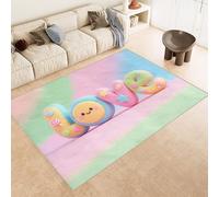 Tapis Lettre 60x120 cm Texture Douce Cachemire Anti Dérapant Tapis Amour Mignon 3D Imprimé Motif Nettoyage Facile à l'Aspirateur ou en Machine Convient pour Salle de Bain Cuisine Entrée Carpet