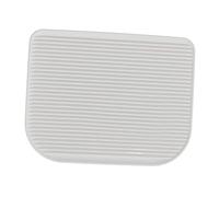 Tapis Litière Chat Absorbant à Motifs Lavable Réutilisable Fond Antidérapant Matériau PP Léger Facile à Entretenir Adapté pour Chat Adulte Intérieur, Blanche
