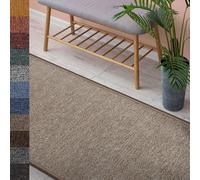 Tapis London à velours bouclé plat facile à entretenir Tapis d'intérieur beige 200x290 cm
