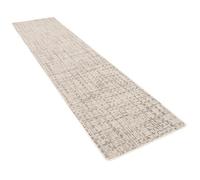 Tapis long couloir plat tissé - SNAPSTYLE - Oslo - Noir Crème Moucheté - 100x200 cm - Scandinave