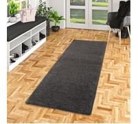 Tapis long couloir - SNAPSTYLE - Cottage - Anthracite - 80x400 cm - Poils longs - Moderne