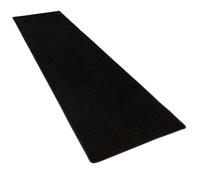 Tapis long couloir - SNAPSTYLE - Cottage - Noir - 80x240 cm - Poils longs