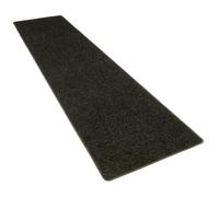 Tapis long couloir - SNAPSTYLE - Mona - Velours à poils longs - Noir - 100x200 cm