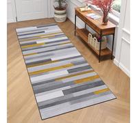 Tapis Long Couloir Tapis de Passage 66 x 260 cm Antidérapant, Couleur Unie, Élégant, Lavable, Doux, Absorbant Salon Vintage pour Cuisine, Couloir, Passage, Entrée, A