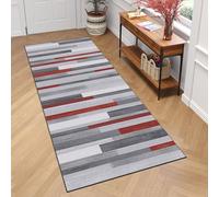 Tapis Long Couloir Tapis de Passage 66 x 350 cm Antidérapant, Couleur Unie, Élégant, Lavable, Doux, Absorbant Salon Vintage pour Cuisine, Couloir, Passage, Entrée, B