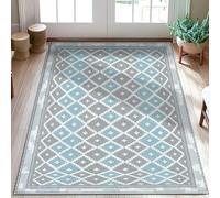 Tapis losanges modernes avec croix géométrique carrée grise à poils courts doux résistant aux taches pour salle de bain, chevet, entrée, décoration de porte, 0,9 x 1,5 m