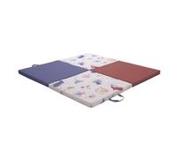 TINÉO - Tapis D'éveil - Tapis De Jeu Bébé - Tapis De Motricité - Tapis Sol Bébé - Multifonction 3 en 1 - Fabriqué En France - 120x120 cm (Trésors de l'Océan)