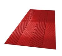Tapis Marche Escalier, Confortable Durable 8mm Épais Polyester, Fond Antidérapant En Nid D'abeille, Protection Solaire Imperméable, Entrées Cuisine Muet Moquette Couvre(Dark red,38 x 460cm)