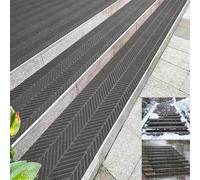 Tapis Marchettes D'escalier, Antidérapant Tapis Escalier Pour Marches Bois, Sécurité Carpettes De Marche Protecteur, Bonne Adhérence Silencieux Pour Animaux Chiens Domicile(Light grays,28 x 300cm)