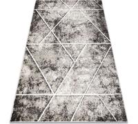 Tapis MATEO 8031/944 Moderne, géométrique, triangles - structural grey / beige beige 80x150 cm