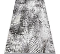 Tapis MATEO 8035/644 Feuilles de palmier modernes - gris texturé 180x270 cm