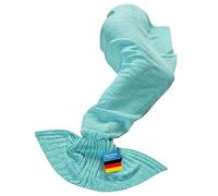 Tapis Mermaid de Tree - couvre-lit, sac de couchage, couverture, tapis, housse de canapé, plaid afghan nageoire Mermaid bleu